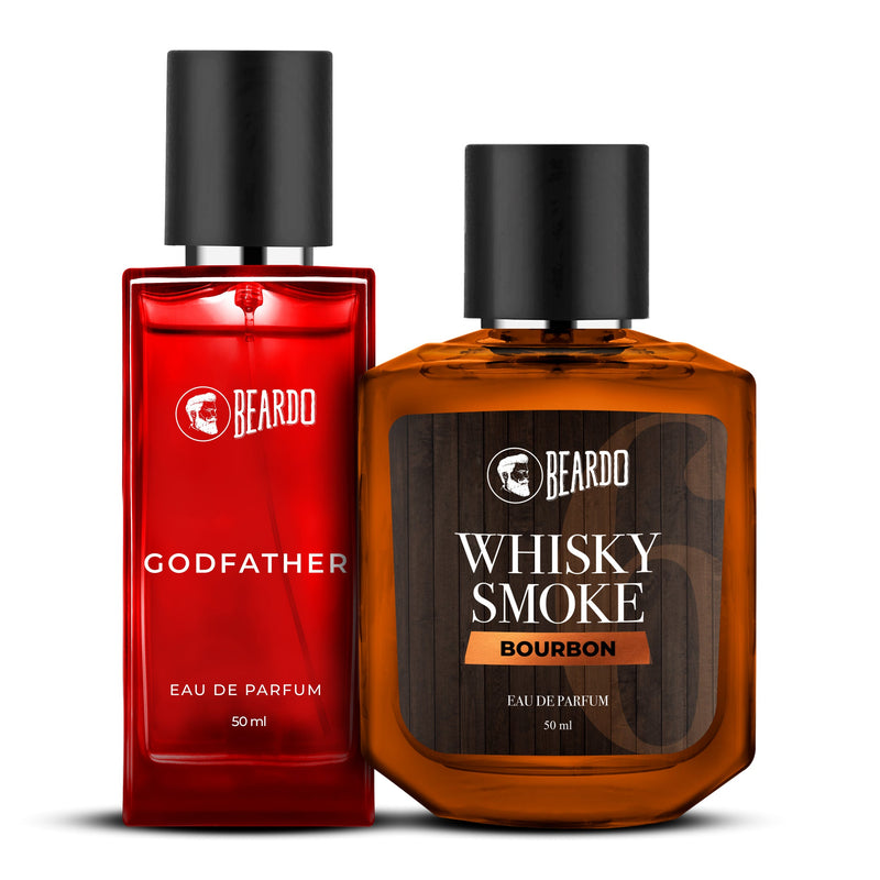 Beardo WS Bourbon 50ml & Godfather Perfume EDP 50ml Combo - Buy from Indicrest