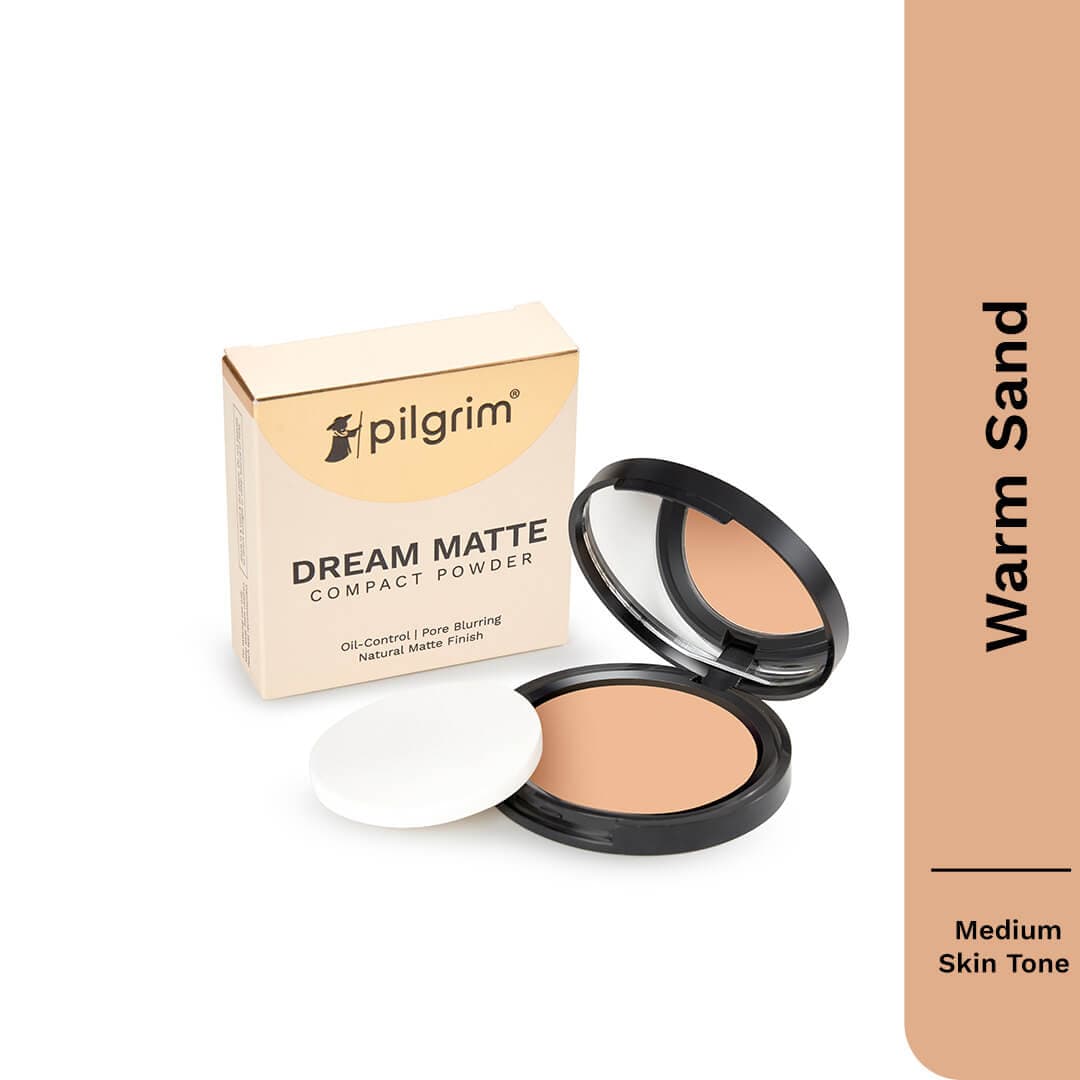 Pilgrim Dream Matte Compact Powder, Rich Caramel - 325 - Image 4 - Buy from Indicrest