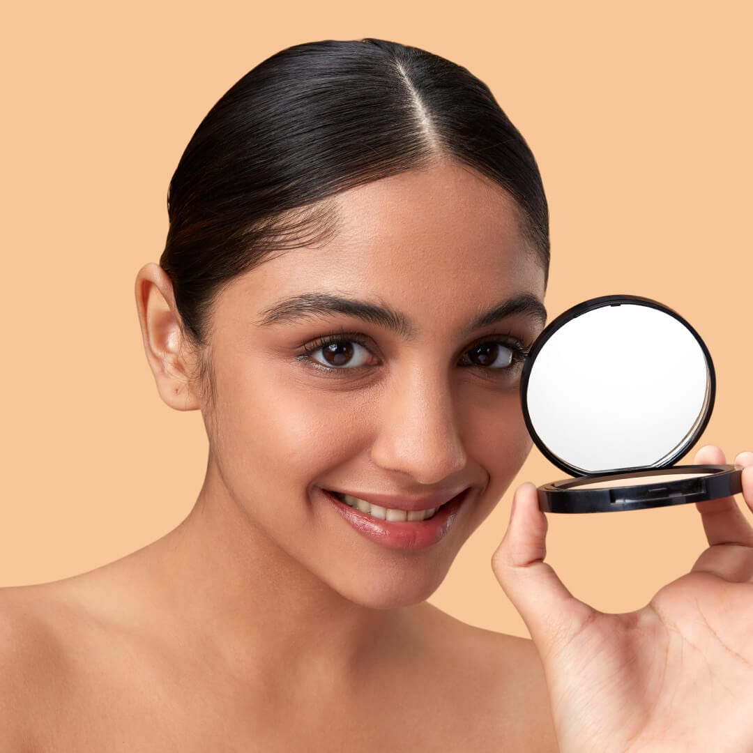 pilgrim dream matte compact powder warm sand 223   Image 4   Buy from Indicrest