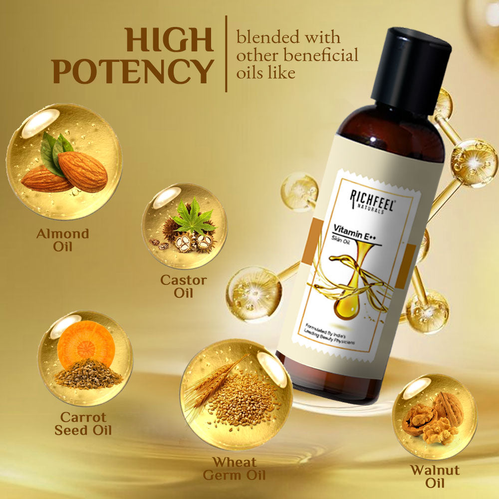 Richfeell Vitamin E Skin Oil 80 ml (Pack of 3) - Image 2 - Buy from Indicrest