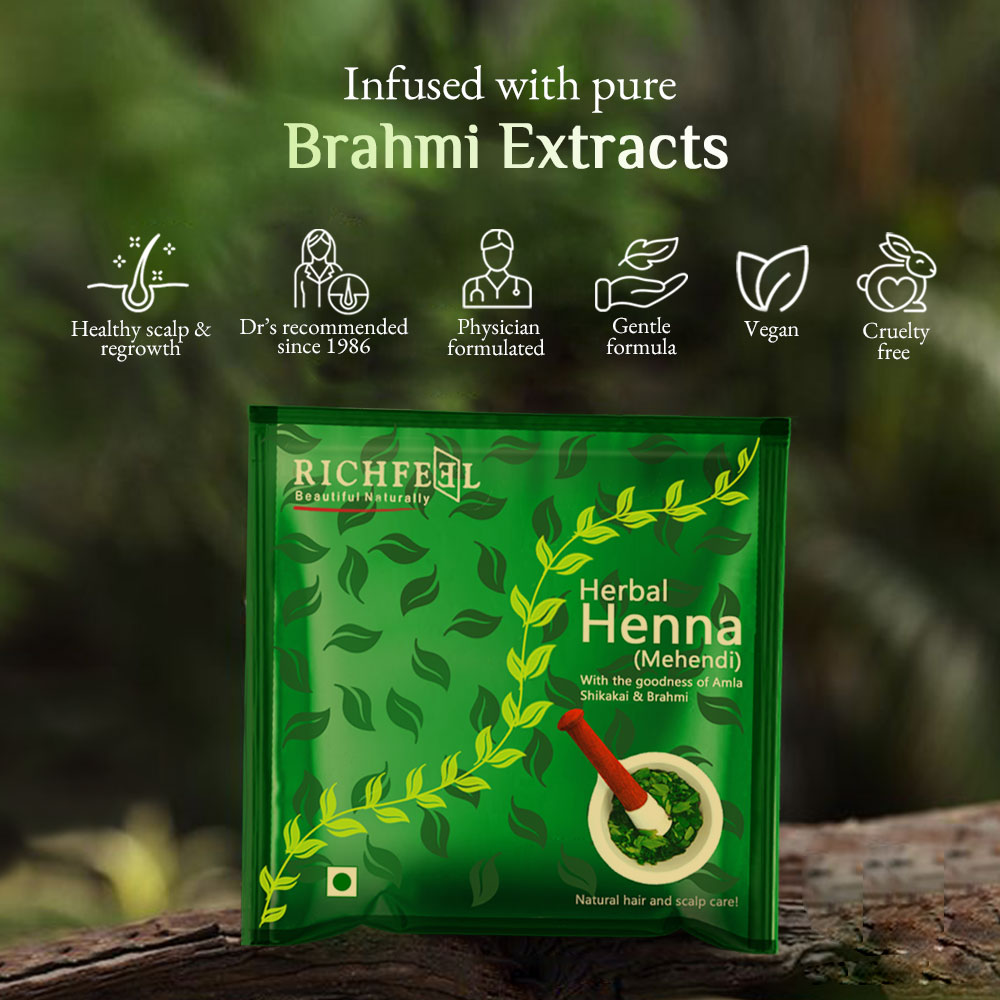 Richfeell Henna Mehendi 100 G Pack of 6 - Image 2 - Buy from Indicrest