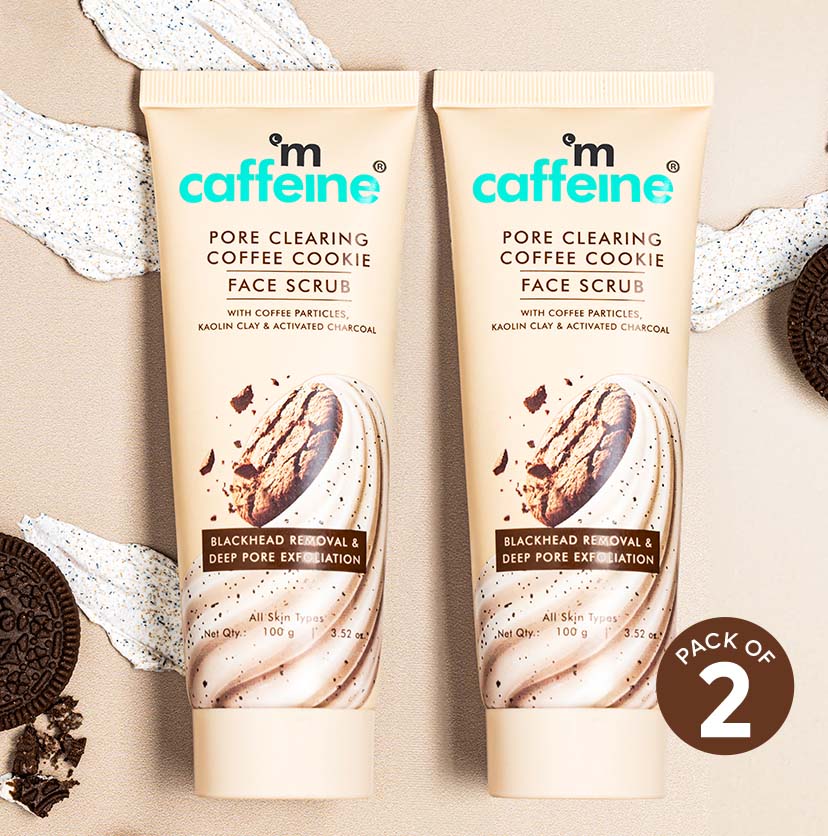 Mcaffeine Pore Clear Coffee Cookie Face Scrub, Pack of 2 X 100g - Buy from Indicrest