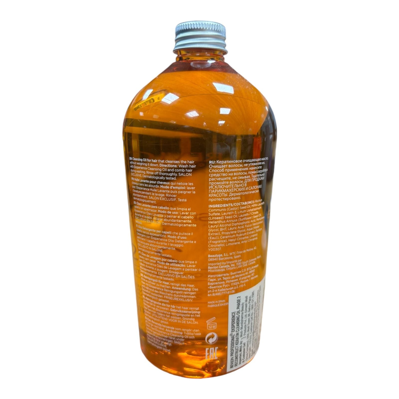 Revlon EKSPERIENCE RECONSTRUCT Phase 2 Cleansing Oil, 500ml - Image 2 - Buy from Indicrest