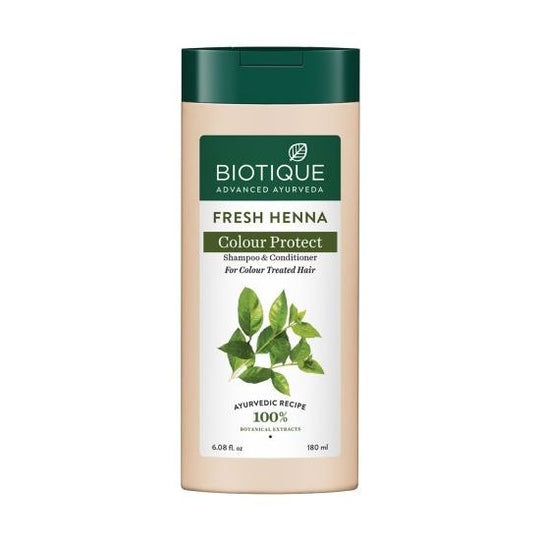 Biotique Fresh Henna Colour Protect Shampoo & Conditioner, 180ml - Buy from Indicrest