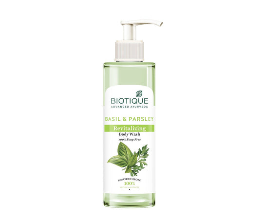 Biotique Basil & Parsley Revitalizing Body Wash, 200ml - Buy from Indicrest