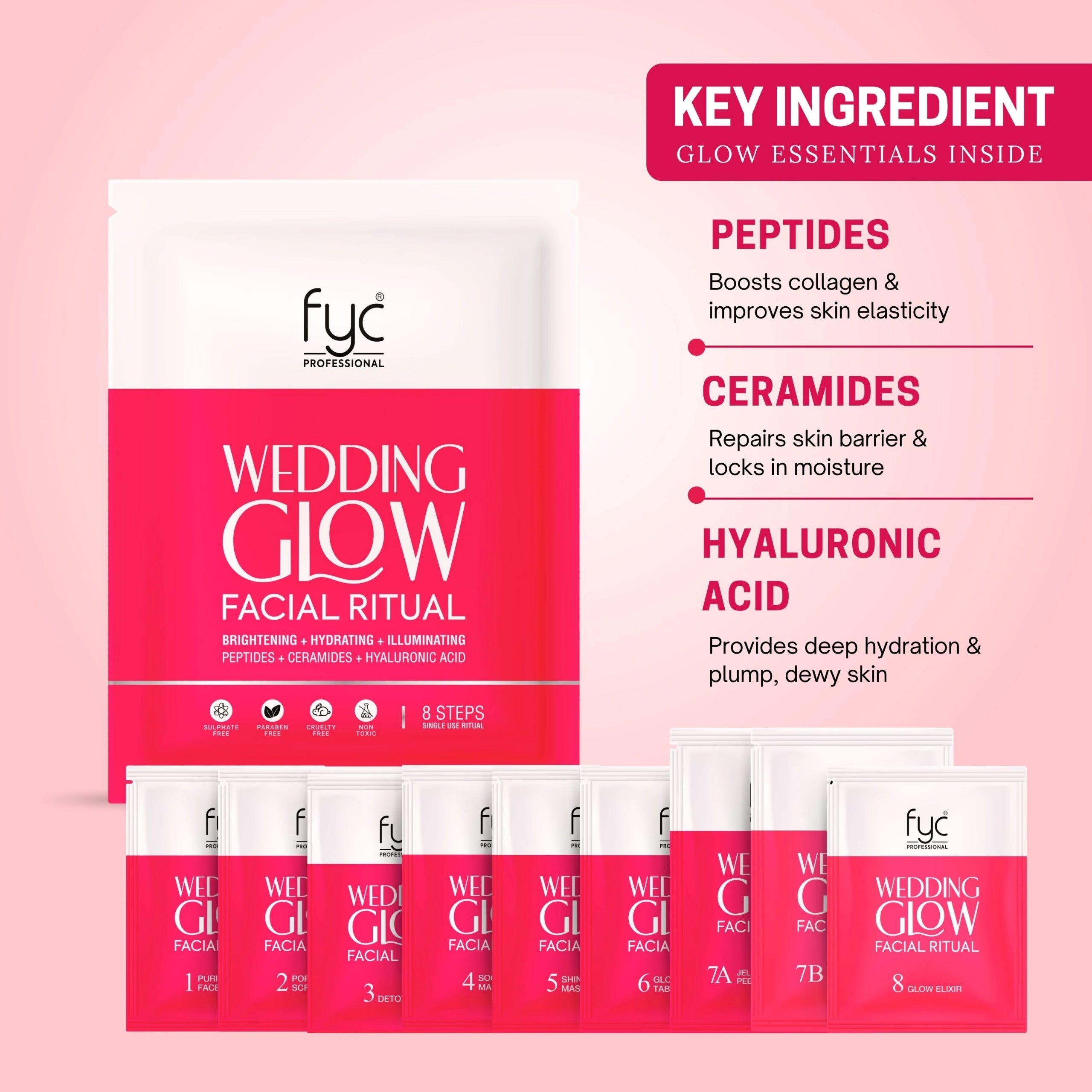 fyc-professional-wedding-glow-facial-ritual-8-step-facial-kit-185g - Image 3 - Buy from Indicrest