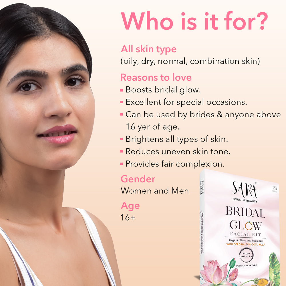 Sara Bridal Facial Kit For All Skin Types, 41g - Image 4 - Buy from Indicrest
