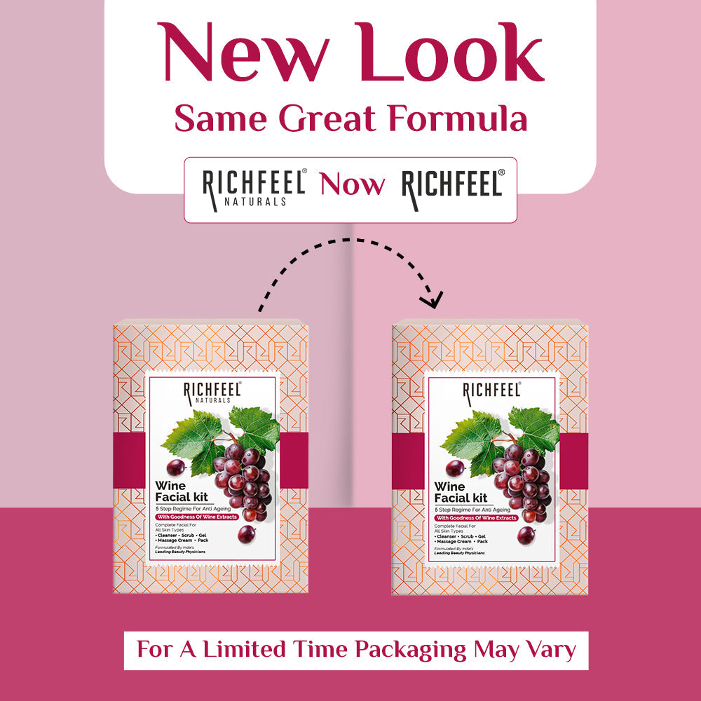Richfeell Wine Facial Kit 250 gm - Image 2 - Buy from Indicrest