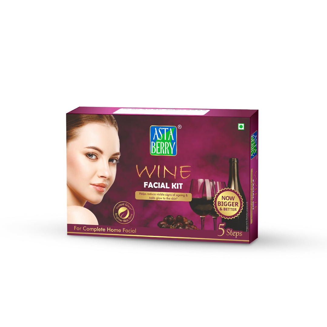 Astaberry Wine Mini Facial Kit | 5 Steps - Image 2 - Buy from Indicrest