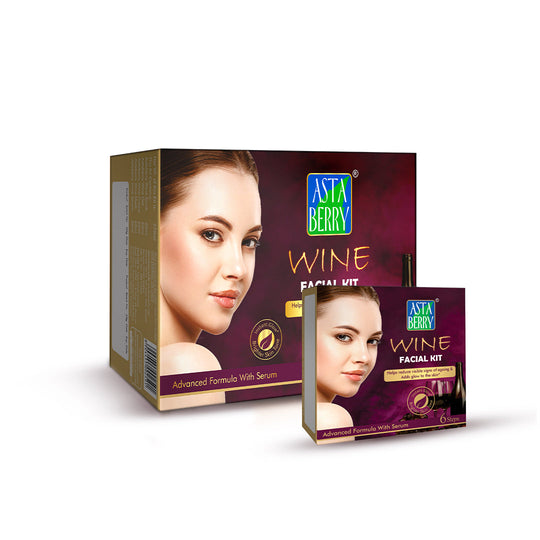 Astaberry Wine Facial Kit | 6 Steps - Buy from Indicrest