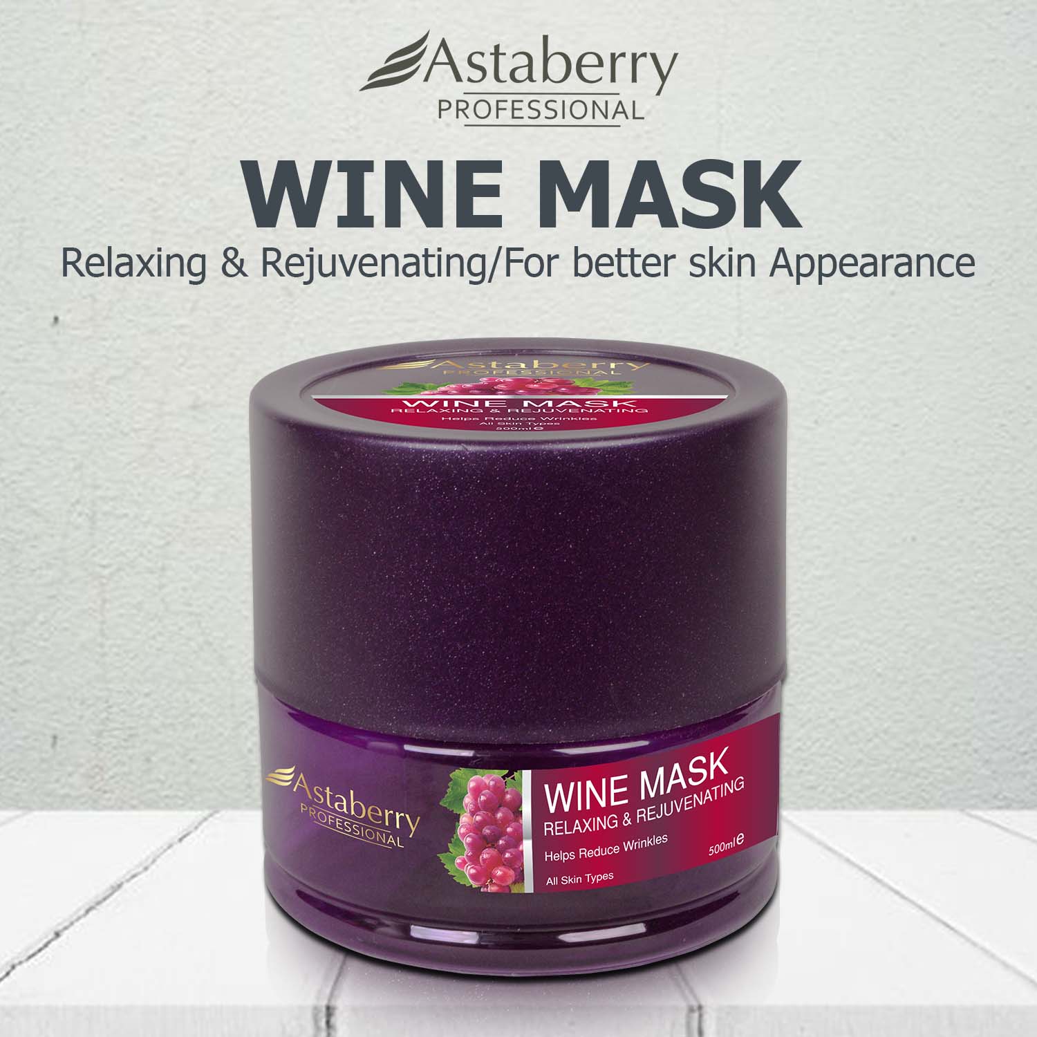 Astaberry Wine Mask | Wine Face Mask - Image 2 - Buy from Indicrest