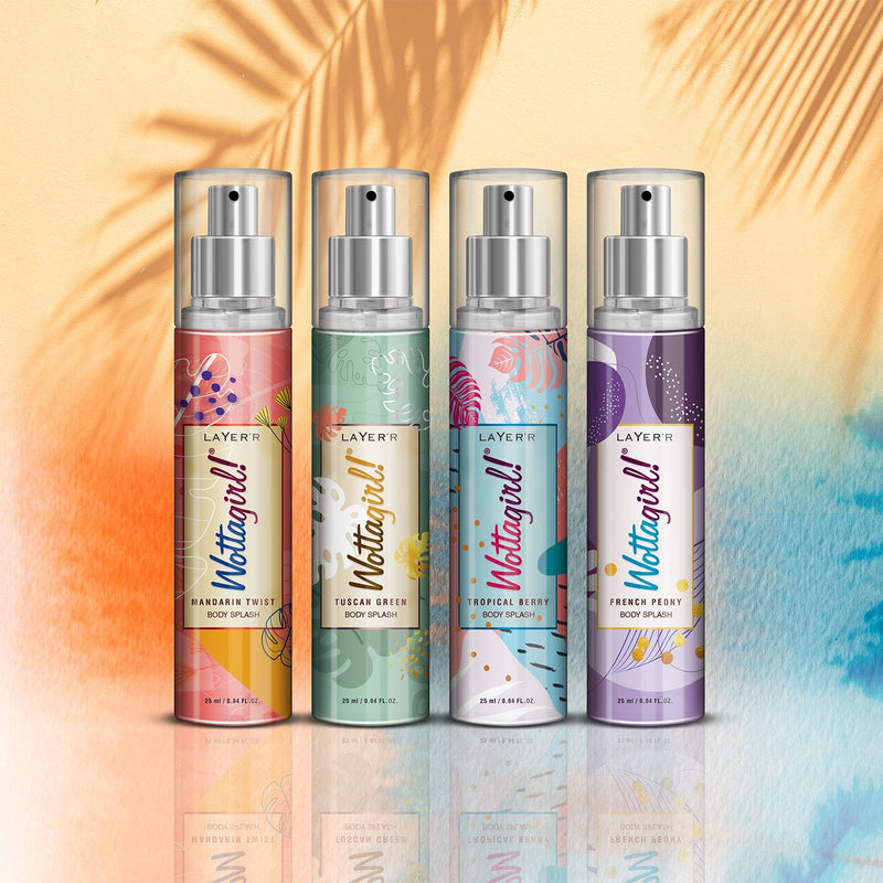 Wottagirl POCKET BODY SPLASH - PACK OF 4 (25ml EACH) - Buy from Indicrest