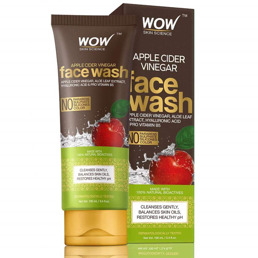 Wow Apple Cider Vinegar Face Wash, 50ml - Indicrest
