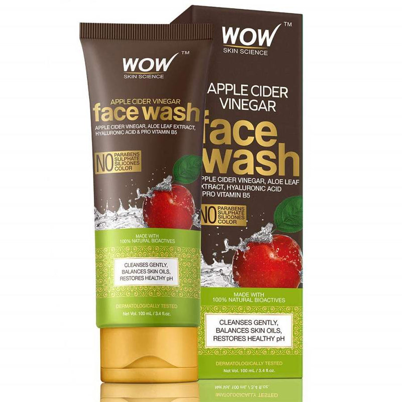Wow Apple Cider Vinegar Face Wash, 50ml - Indicrest Buy at Indicrest