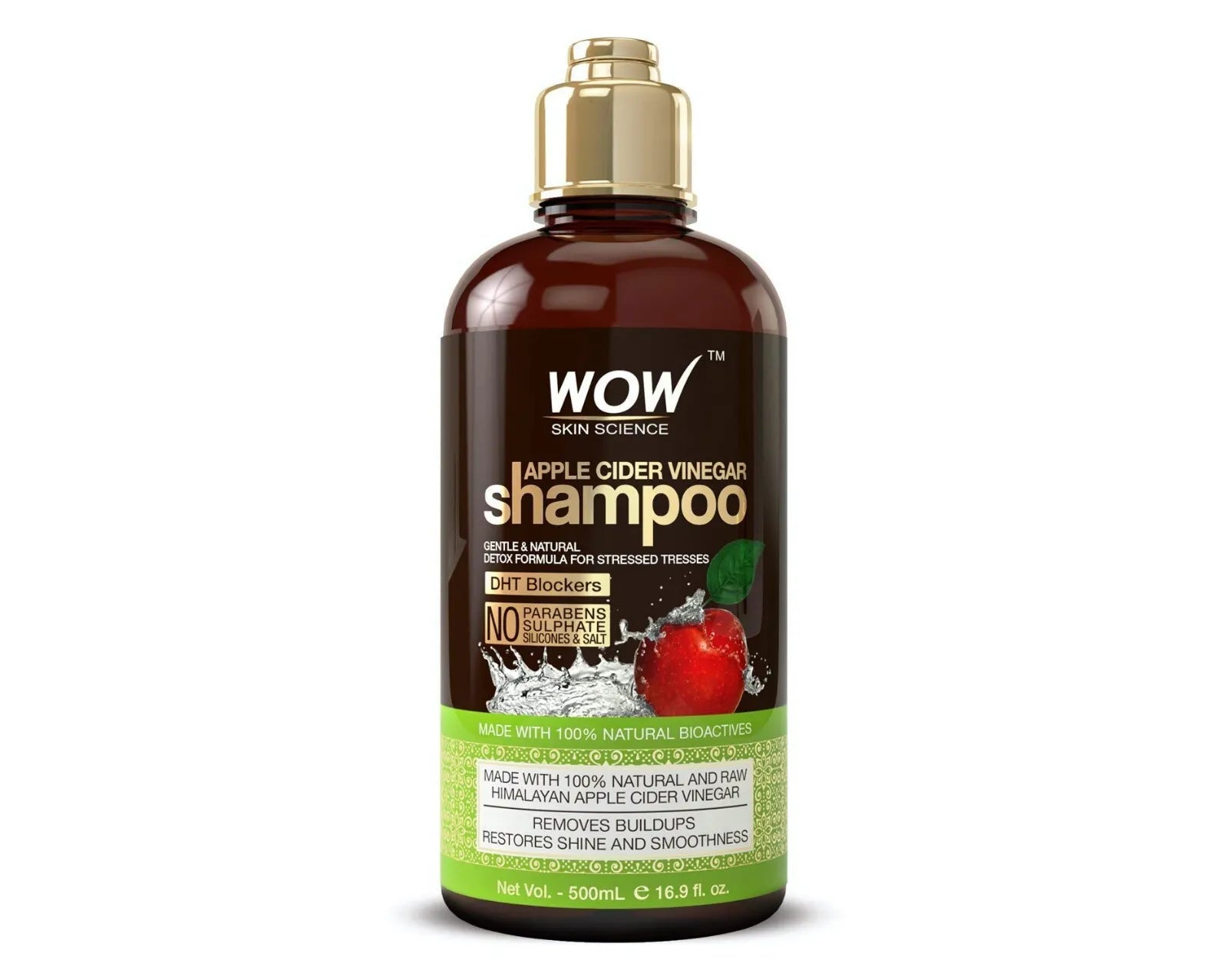 Wow Apple Cider Vinegar Shampoo, 500ml - Indicrest