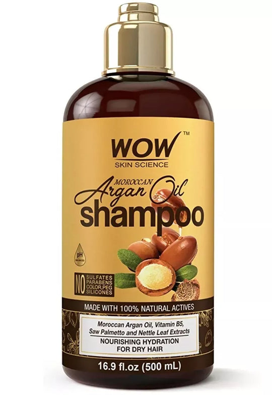 Wow Moroccan Argan Oil Hair Shampoo, 500ml - Indicrest Buy at Indicrest