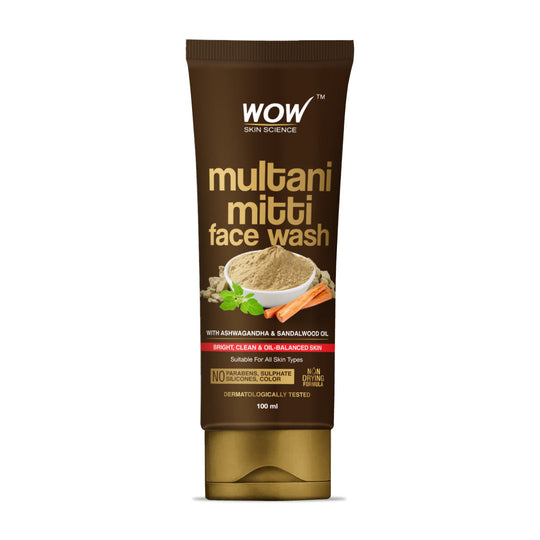 Wow Multani Matti Face Wash, 100ml - Indicrest Buy at Indicrest
