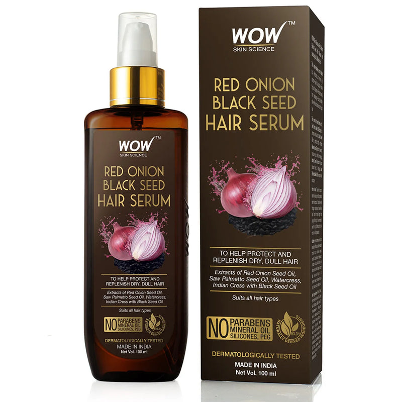 Wow Red Onion Black Seed Hair Serum, 100ml - Indicrest Buy at Indicrest