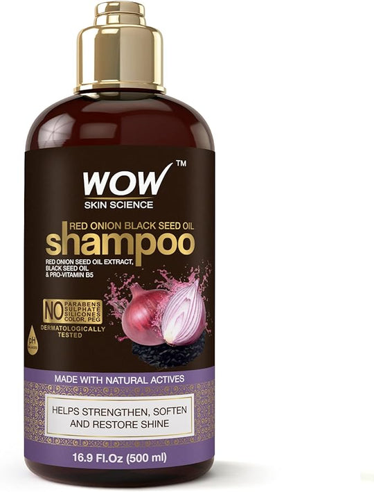 Wow Red Onion Black Seed Shampoo, 600ml - Indicrest Buy at Indicrest
