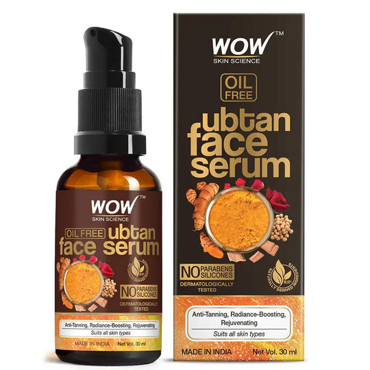 Wow Ubtan Face Serum, 30ml - Indicrest Buy at Indicrest