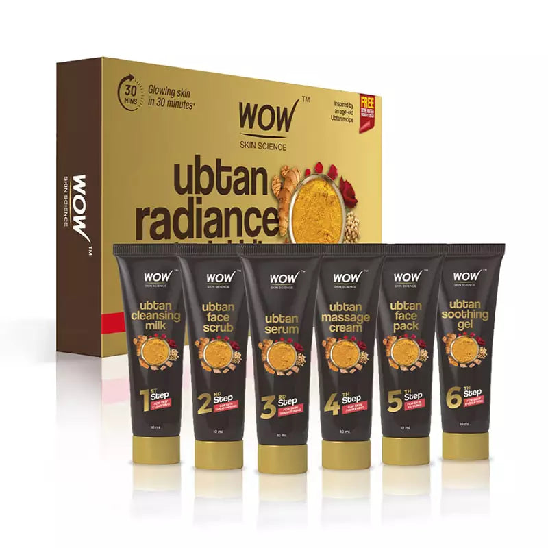 Wow Ubtan Radiance Facial Kit - Indicrest Buy at Indicrest