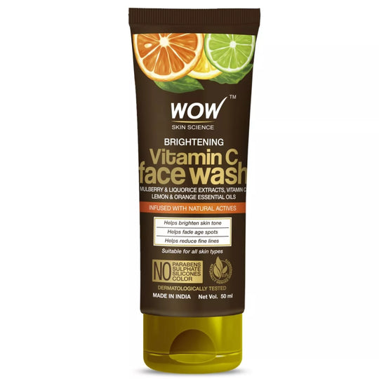 Wow Vitamin C Face Wash, 50ml - Indicrest Buy at Indicrest
