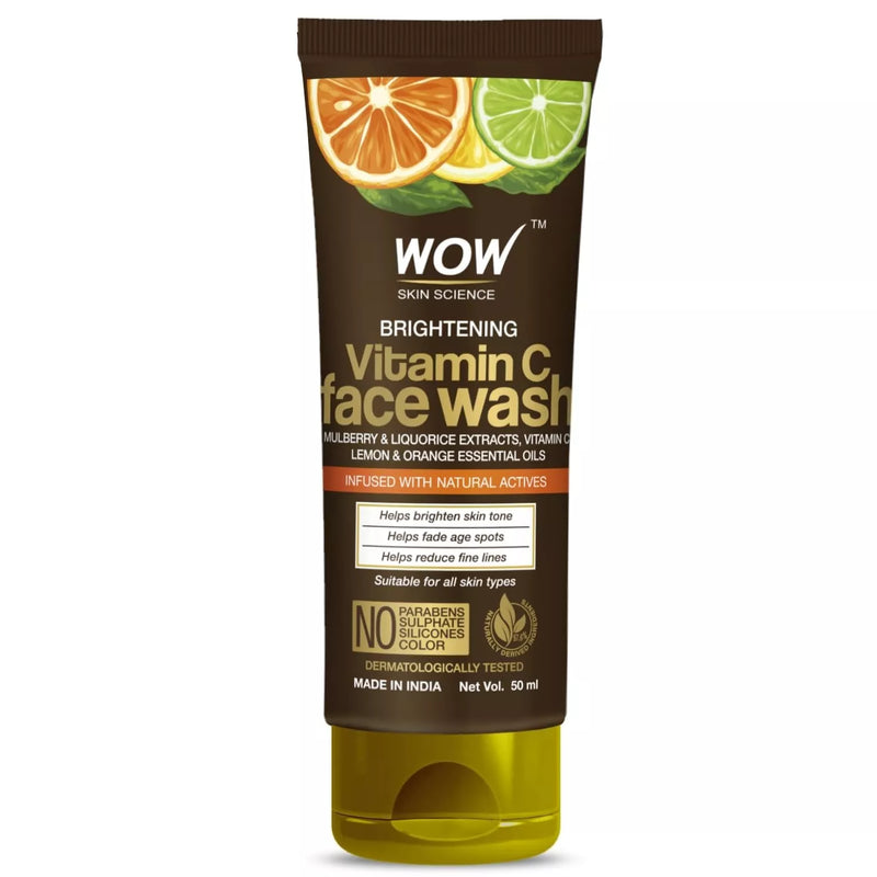 Wow Vitamin C Face Wash, 50ml - Indicrest Buy at Indicrest