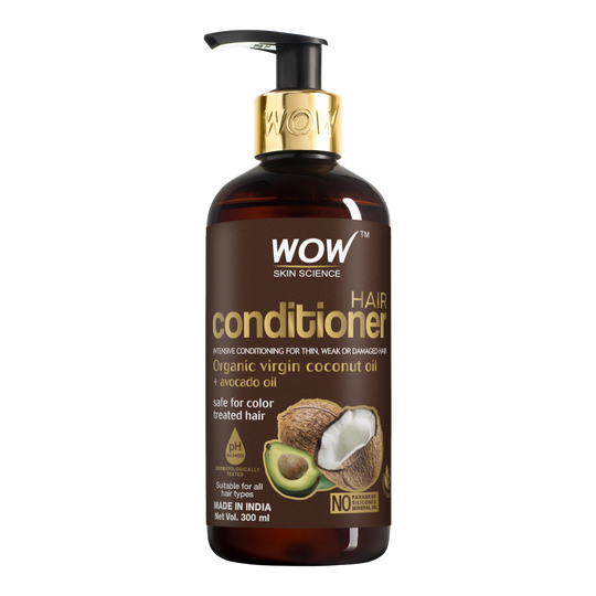 WOW Skin Science Coconut Oil & Avocado Oil Hair Conditioner, 300ml Buy at Indicrest