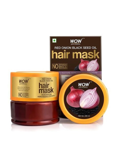 WOW Skin Science Red Onion Black Seed Hair Mask, 200ml Buy at Indicrest
