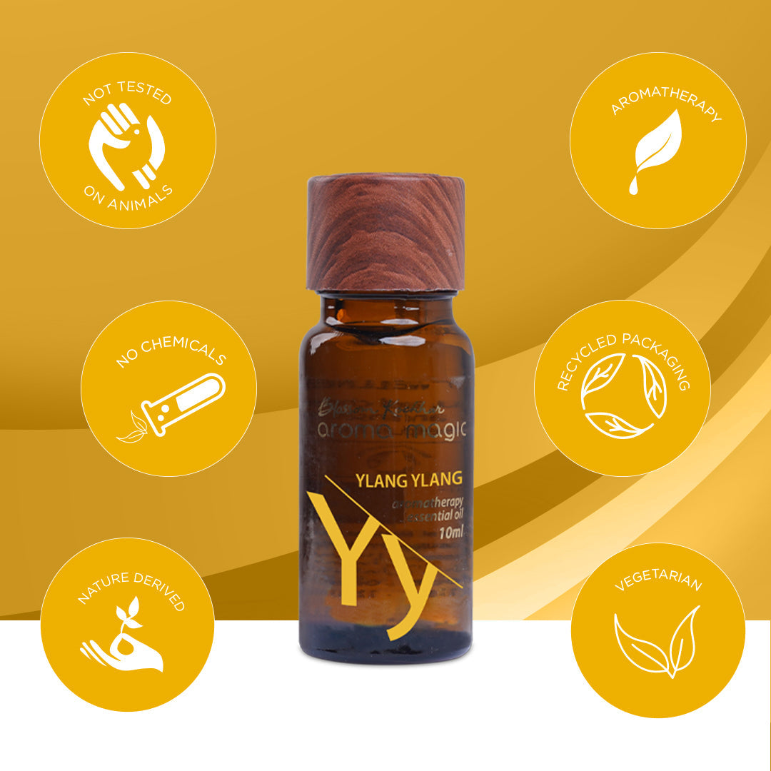Aroma Magic Ylang Ylang Essential Oil - Boost Energy & Rejuvenate Skin, 10ml - Image 6 - Buy from Indicrest