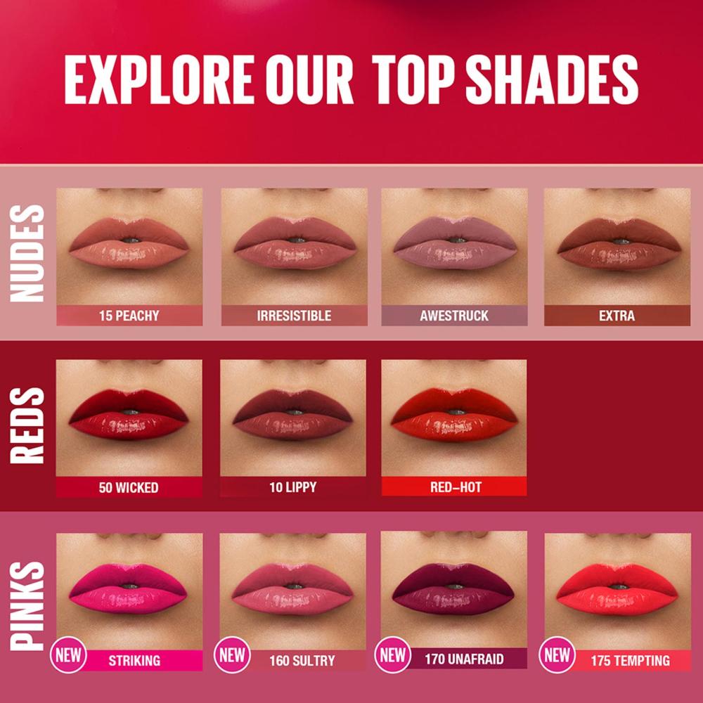 Maybelline New York Super Stay Vinyl Ink Liquid Lipstick, Instant Shine Lasts Up To 16H - Striking, 4.2ml Buy at Indicrest Image 7