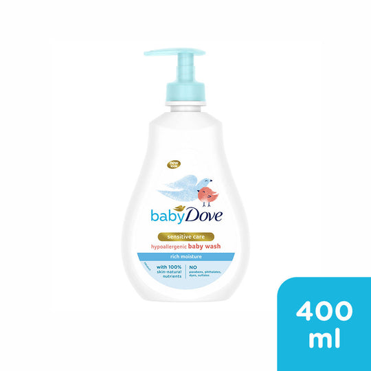 Baby Dove Rich Moisture Baby Wash Moisturizing Baby Wash For Nourished Skin, 400ml