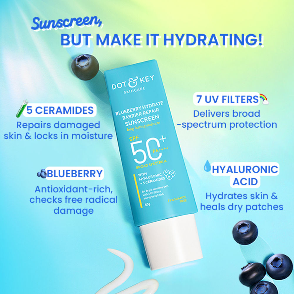 Dot & Key Blueberry Hydrate Sunscreen SPF50+ | 50g