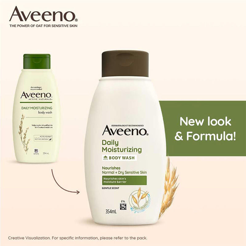 Aveeno Skin Relief Lotion + Daily Moisturizing Wash Combo for Sensitive, Dry, Normal Skin