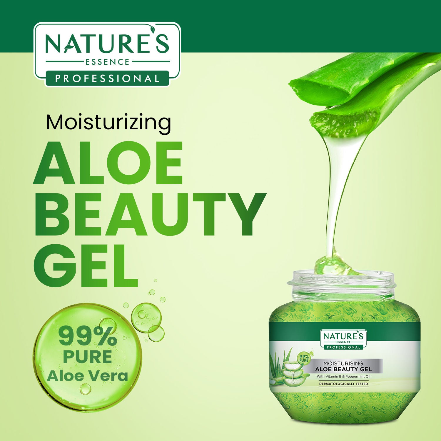 Nature's Essence Moisturising Aloe Beauty Gel, 450g Buy at Indicrest Image 5