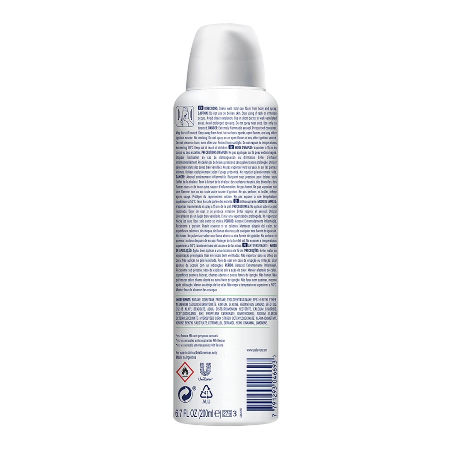 Rexona Advanced Protection Bamboo & Aloe Vera Antiperspirant Deodorant For Women, 200ml Buy at Indicrest Image 3