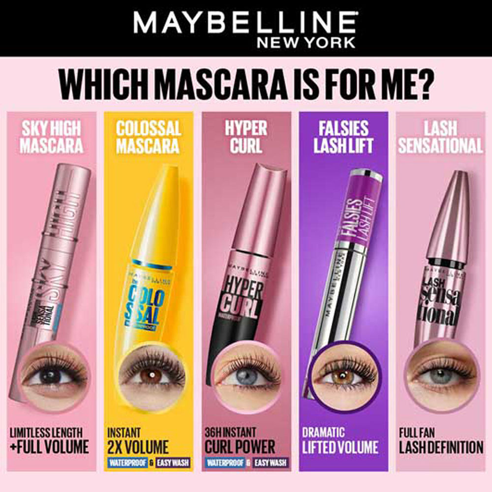 Maybelline New York The Colossal Volumizing Waterproof Mascara, Lasts Up To 12H - Black, 10ml Buy at Indicrest Image 6