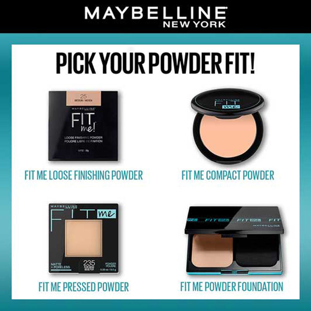 Maybelline New York Fit Me Matte + Poreless 16H Oil Control Compact Powder - 128 Warm Nude, 6g Buy at Indicrest Image 9