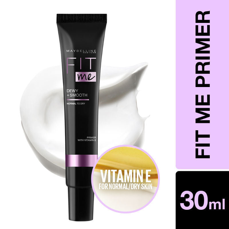 Maybelline New York Fit Me Primer, Oil free and Non Comedogenic Formula - Dewy+Smooth Primer, 30ml Buy at Indicrest