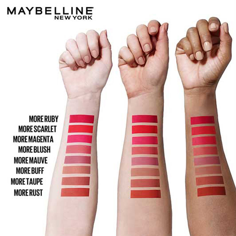 Maybelline New York Color Sensatiol Ultimattes Lipstick, Matte Finish - More Magenta, 1.7g Buy at Indicrest Image 5