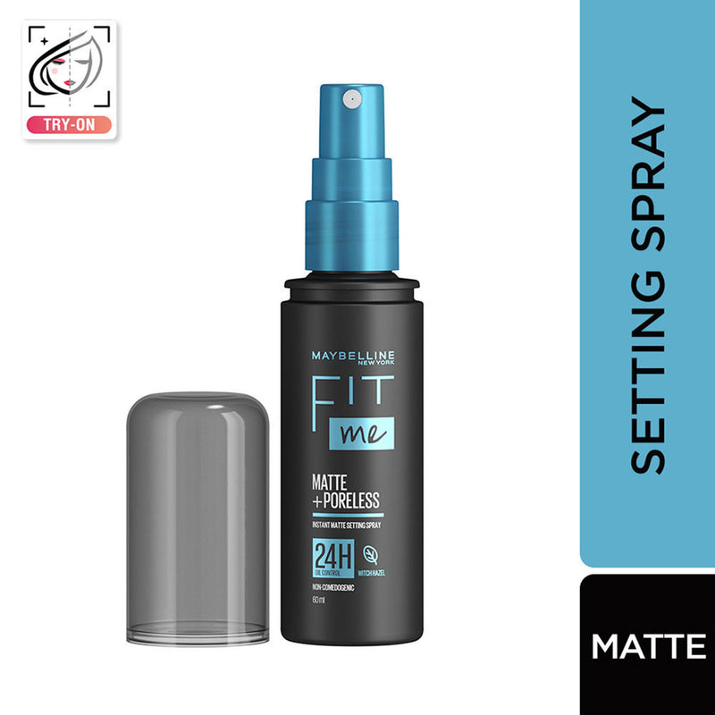 Maybelline New York Fit Me Matte + Poreless Setting Spray Transfer-proof 24HR Oil-control Formula, 60ml Buy at Indicrest