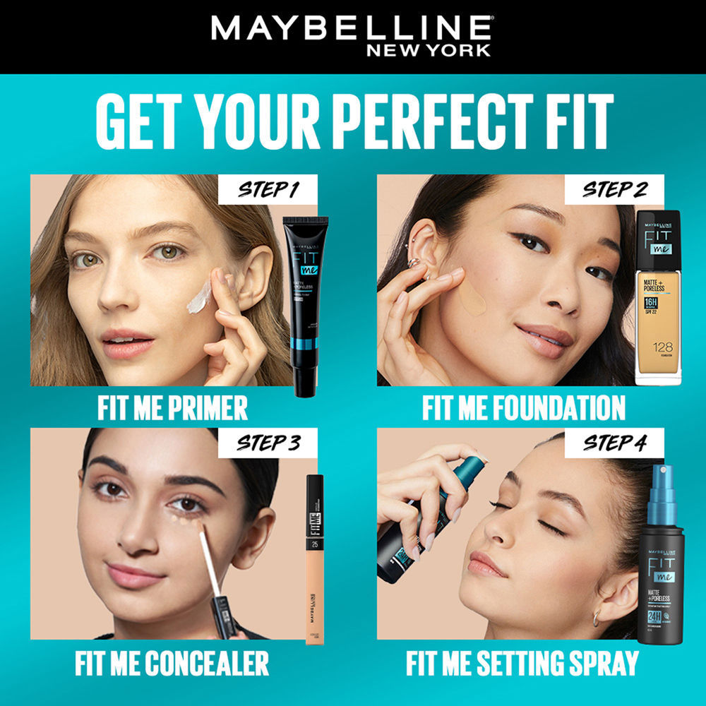 Maybelline New York Fit Me Matte + Poreless Setting Spray Transfer-proof 24HR Oil-control Formula, 60ml Buy at Indicrest Image 7