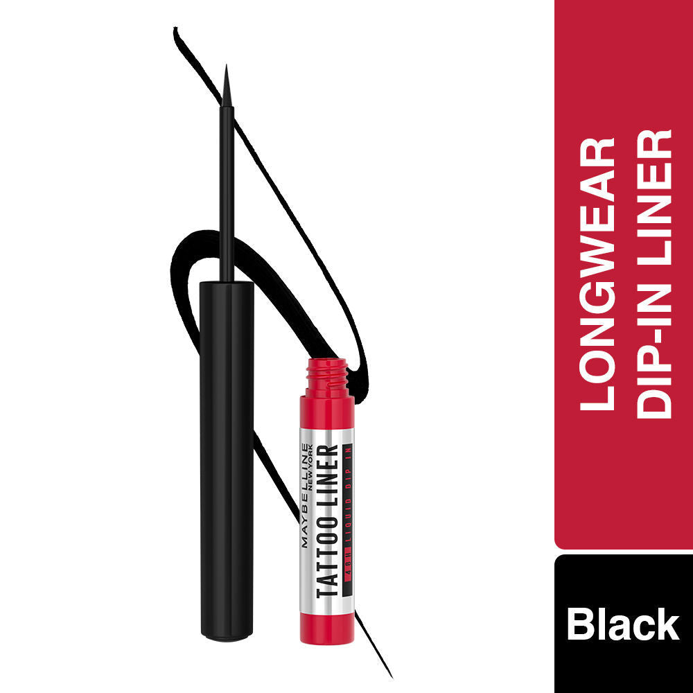 Maybelline New York Tattoo 48H Dip In Liquid Eye Liner - Black, 2.1ml Buy at Indicrest
