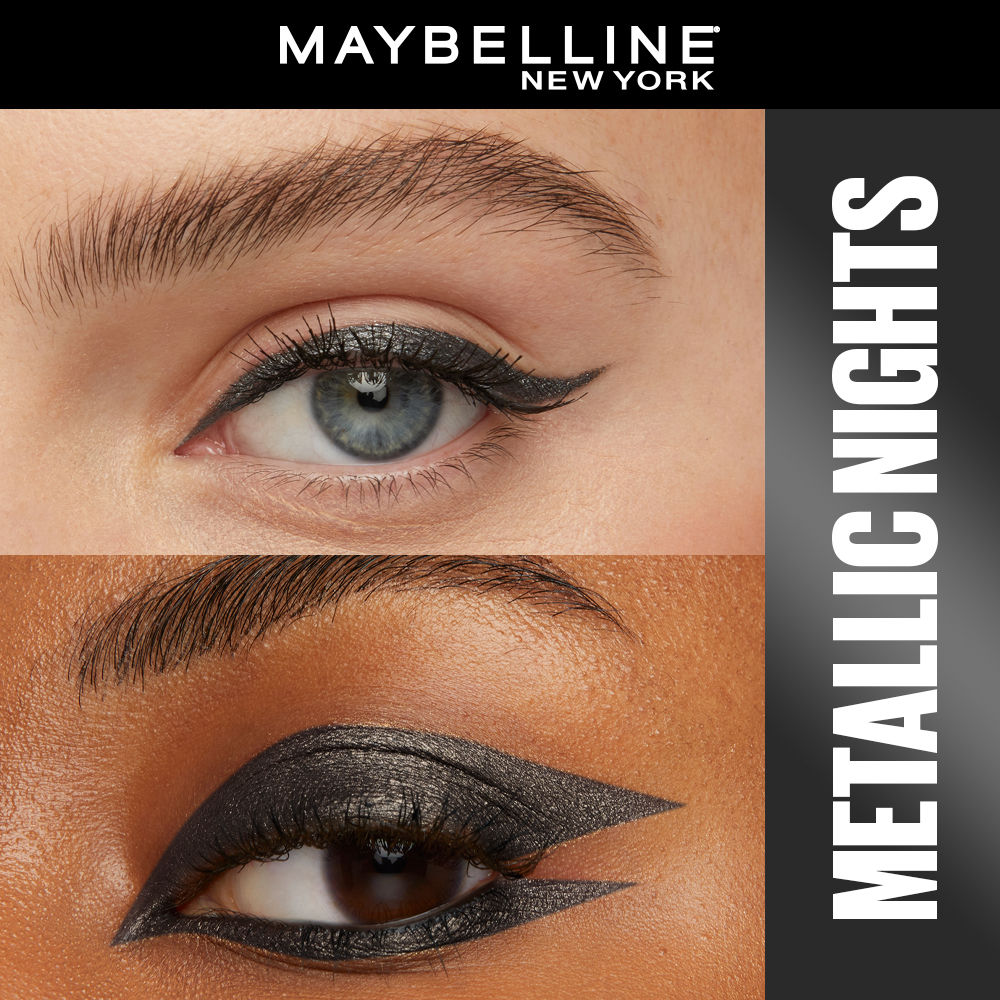 Maybelline New York Tattoo Gel Kajal Color Pencil - Metallic Nights Black,, 1.2g Buy at Indicrest Image 2