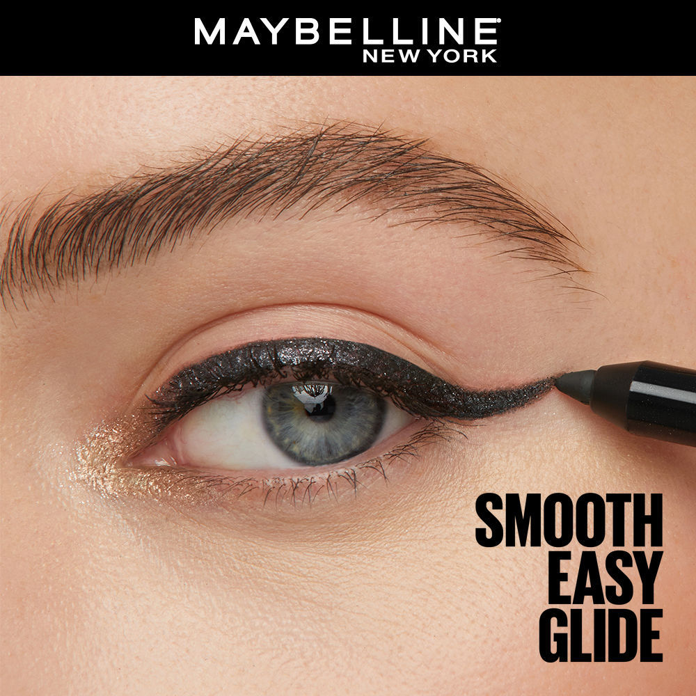 Maybelline New York Tattoo Gel Kajal Color Pencil - Metallic Nights Black,, 1.2g Buy at Indicrest Image 3