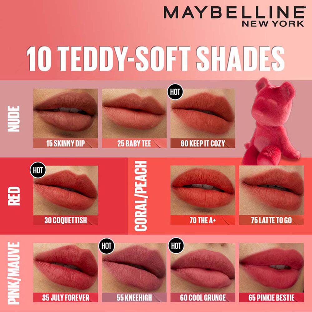 Maybelline New York Superstay Teddy Tint - Lip And Cheek Color - Baby Tee, 5ml Buy at Indicrest Image 12
