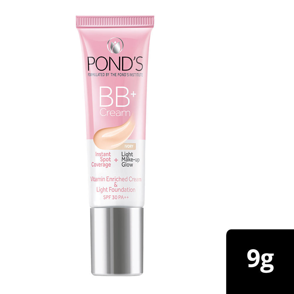Pond’s BB+ Cream Instant Spot Coverage + Light Make-up Glow Ivory - 9, 9g Buy at Indicrest