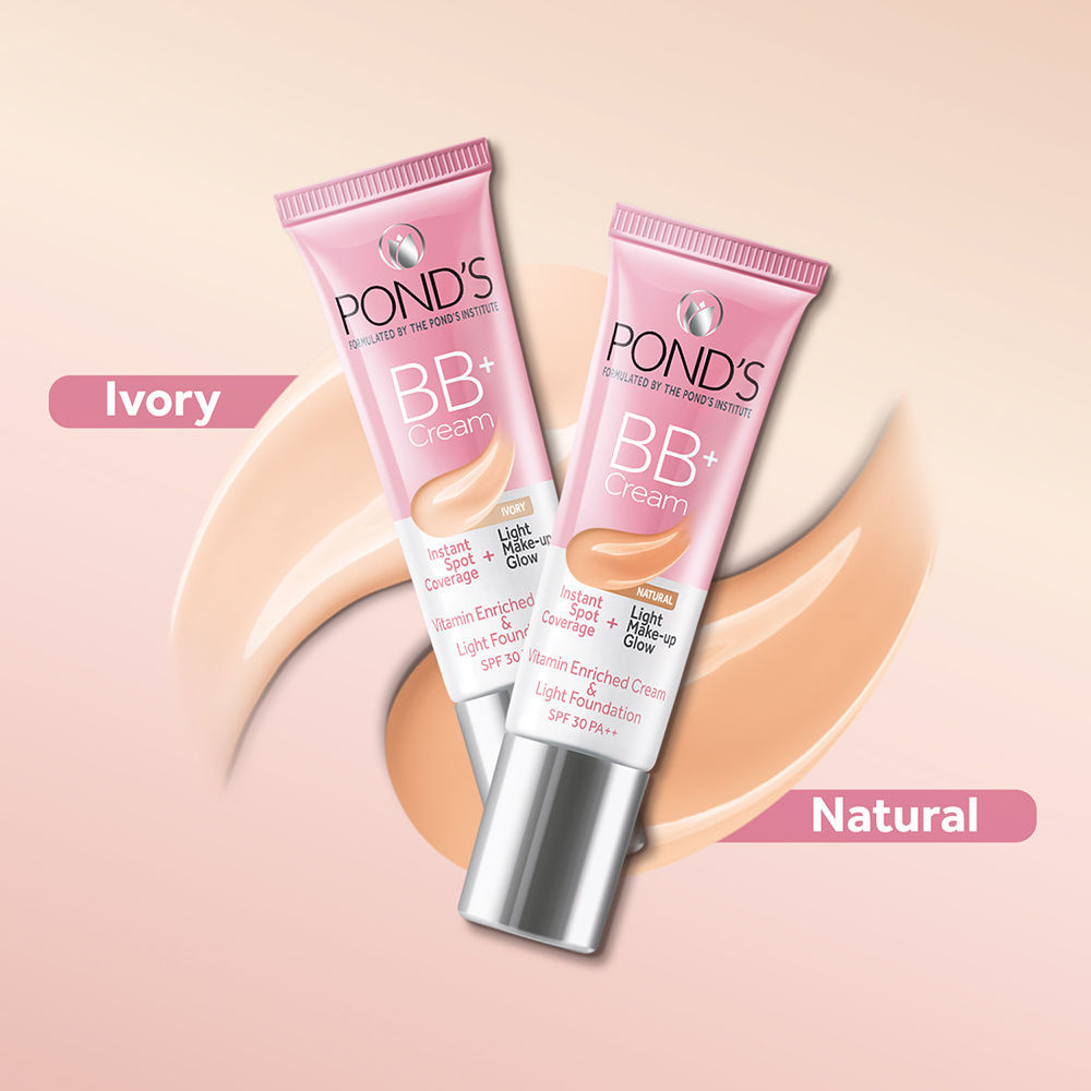Pond’s BB+ Cream Instant Spot Coverage + Light Make-up Glow Ivory - 9, 9g Buy at Indicrest Image 8