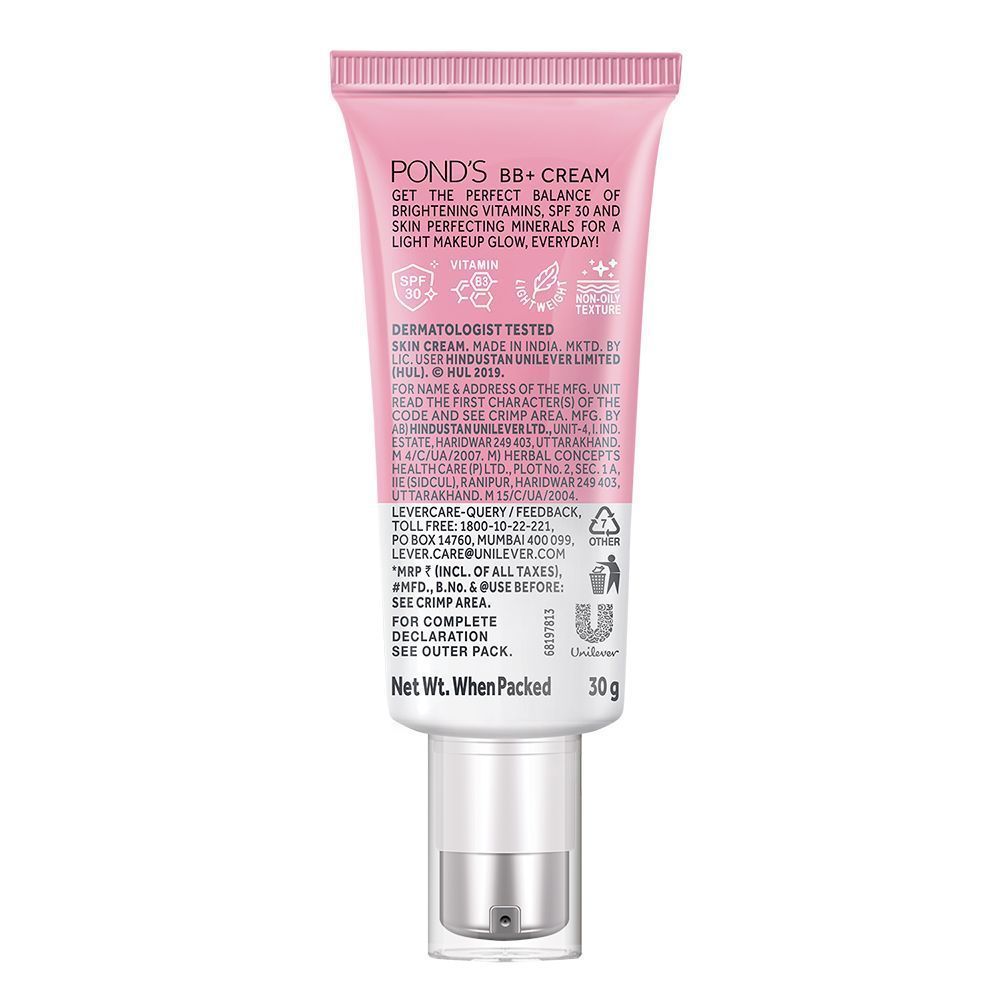Pond’s BB+ Cream Instant Spot Coverage + Light Make-up Glow Ivory -SPF 30 PA++, 30g Buy at Indicrest Image 10