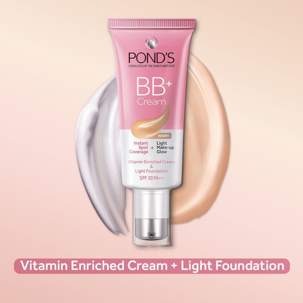 Pond’s BB+ Cream Instant Spot Coverage + Light Make-up Glow Ivory -SPF 30 PA++, 30g Buy at Indicrest Image 11